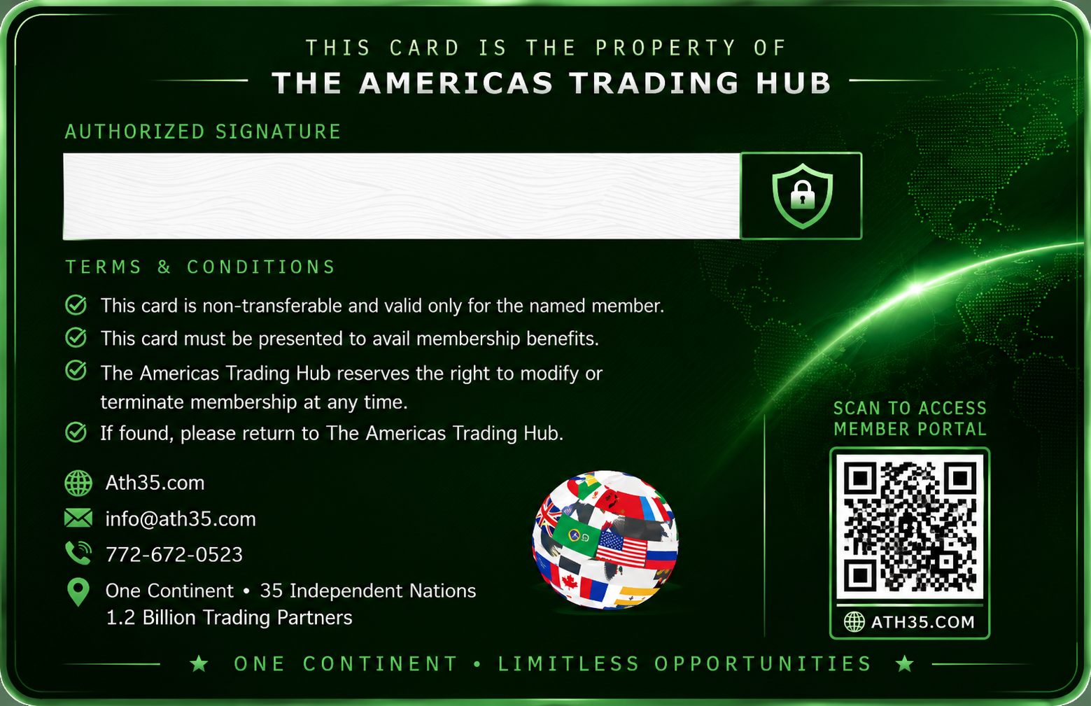 INDIVIDUAL Membership Card Back