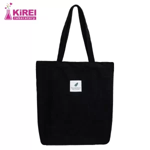 Corduroy Bag for Women Shopper Handbags Environmental Storage Reusable Canvas Shoulder Tote Bag school bags girl Christmas Gift