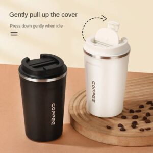 Stainless Steel Coffee Cup Travel Thermal Mug Leak-Proof Thermos Bottle Tea Coffee Mug Vacuum Flask Insulated Cups